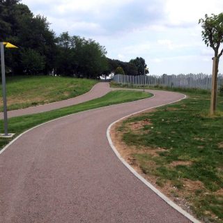 Orgnano, Borgo Cjastelut - triple layer cycle path - Slurry Srl