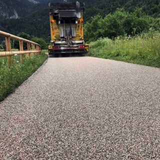 Cencenighe Agordino - green road layered paving - Slurry Srl