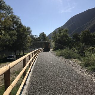 Campolongo sul Brenta - cycle path paving