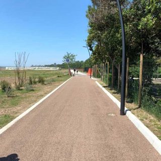 Grado - pista ciclabile asfalto ecologico triplo strato - Slurry Srl