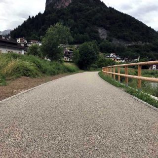 Cencenighe Agordino - triple layer cycle path - Slurry Srl