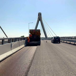 Province of Ferrara - Ostellato Bridge - slurry seal microsurfacing - Slurry Srl