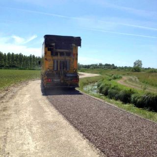 San Canzian Isonzo - triple layer cold-applied bitumen surface treatment - Slurry Srl