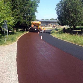 Slurry sealing for road safety - Majano, Udine - Slurry Srl