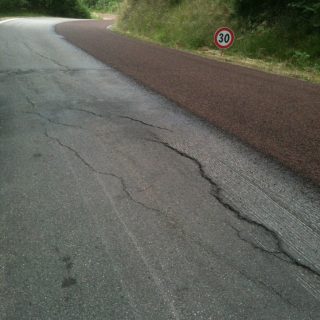 Provincial road double layer surface dressing