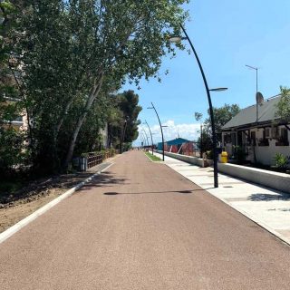 Grado - eco-friendly triple layer treatment for a cycle path - Slurry Srl